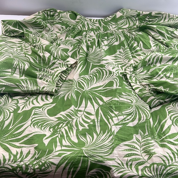 Sanctuary Green Leaf Print Cotton Tunic - Picture 8 of 13